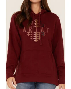 Ariat Women's R.E.A.L. Southwestern Beartooth Logo Graphic Hoodie -Aratt Clothing Shop 2000371901 600 P3