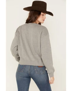 Ariat Women's R.E.A.L Varsity Logo Cropped Sweatshirt -Aratt Clothing Shop 2000371904 070 P4