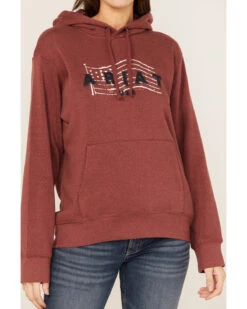 Ariat Women's R.E.A.L. USA Chest Logo Hoodie 8 Ariat Women's R.E.A.L. USA Chest Logo Hoodie -Aratt Clothing Shop 2000371929 600 P3