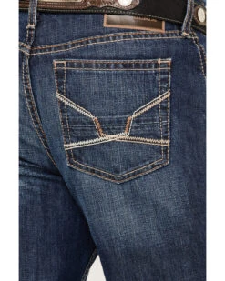 Ariat Men's M2 Prescott Kerwin Dark Wash Relaxed Stackable Bootcut Jeans -Aratt Clothing Shop 2000371947 400 P3