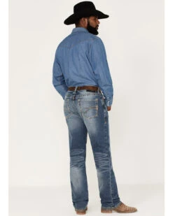 Ariat Men's M2 Dakota Wilson Medium Wash Stretch Relaxed Stackable Bootcut Jeans -Aratt Clothing Shop 2000371949 400 P3