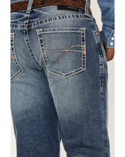 Ariat Men's M2 Dakota Wilson Medium Wash Stretch Relaxed Stackable Bootcut Jeans -Aratt Clothing Shop 2000371949 400 P4