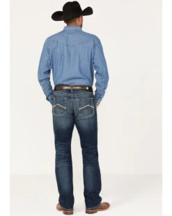 Ariat Men's M5 Ford Remming Dark Wash Stretch Straight Leg Jeans -Aratt Clothing Shop 2000371955 400 P4