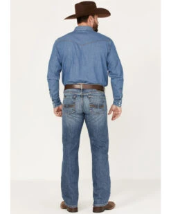 Ariat Men's M7 Branson Merrick Medium Wash Slim Straight Jeans -Aratt Clothing Shop 2000371957 400 P3