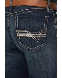 Cinch Men's Grant Dark Stonewash Relaxed Bootcut Stretch Performance Jeans -Aratt Clothing Shop 2000373482 402 P4