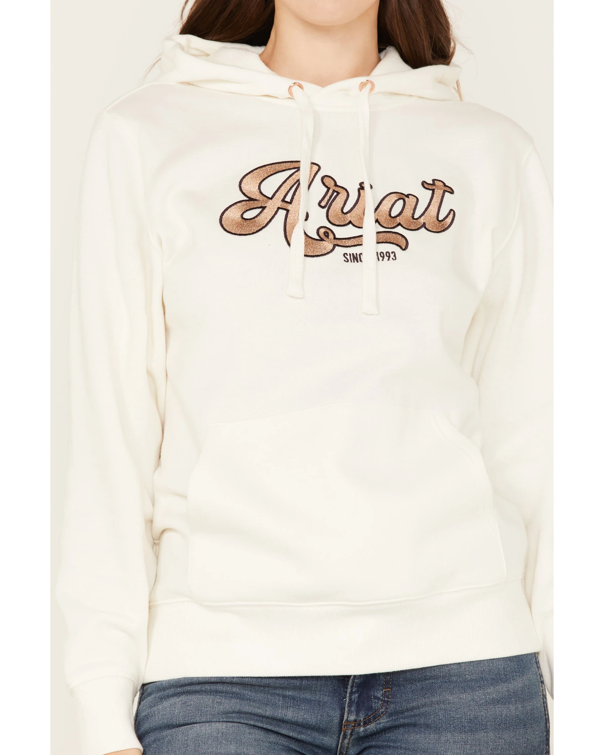Ariat Women's Metallic Embroidered Logo Hoodie 5 Ariat Women's Metallic Embroidered Logo Hoodie - Image 3
