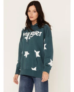 Wrangler Retro Women's Starry Logo Hoodie -Aratt Clothing Shop 2000374542 442 P2