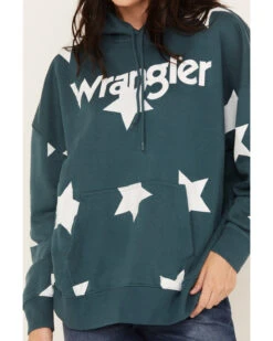 Wrangler Retro Women's Starry Logo Hoodie -Aratt Clothing Shop 2000374542 442 P3