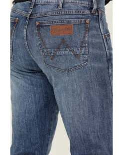 Wrangler Men's 88MWZ Retro Sawdust Medium Wash Slim Straight Denim Jeans - Tall 9 Wrangler Men's 88MWZ Retro Sawdust Medium Wash Slim Straight Denim Jeans - Tall -Aratt Clothing Shop 2000374566 415 P4