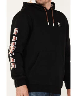 RANK 45 Men's Smoke On Striped Logo Sleeve Hooded Sweatshirt -Aratt Clothing Shop 2000374700 001 P3
