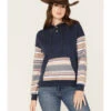 RANK 45 Women's Stripe Contrast Hooded Pullover -Aratt Clothing Shop 2000374967 410 P1