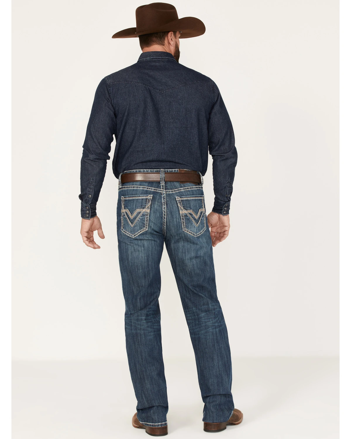 Rock & Roll Denim Men's Medium Wash Vintage Reflex Straight Jeans 3 Rock & Roll Denim Men's Medium Wash Vintage Reflex Straight Jeans