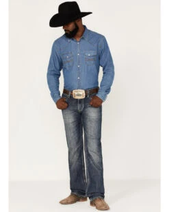 Rock & Roll Denim Men's Pistol Medium Vintage Wash Straight Jeans -Aratt Clothing Shop 2000375487 414 P3