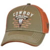 Cowboy Hardware Boys' Two-Tone Brown & Orange Cowboy To The Core Baseball Cap -Aratt Clothing Shop 2000375735 001 P1