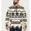 Powder River Outfitters Men's 1/4 Zip Southwestern Print Hooded Sweatshirt -Aratt Clothing Shop 2000376230 101 P1