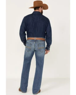 Ariat Men's M5 Fargo Bauer Medium Wash Low Rise Straight Leg Stretch Denim Jeans -Aratt Clothing Shop 2000377340 400 P3