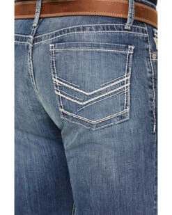 Cinch Men's Ian Medium Stonewash Slim Boot Performance Stretch Denim -Aratt Clothing Shop 2000380103 402 P4