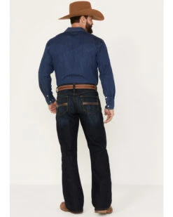 Cinch Men's Carter 2.0 Dark Rinse Relaxed Boot Performance Stretch Denim Jeans -Aratt Clothing Shop 2000380104 402 P3