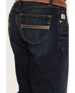 Cinch Men's Carter 2.0 Dark Rinse Relaxed Boot Performance Stretch Denim Jeans -Aratt Clothing Shop 2000380104 402 P4