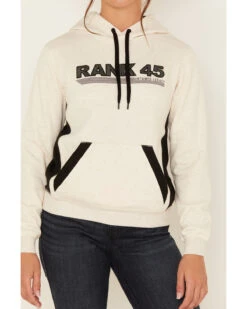 RANK 45 Women's Logo Embroidered Graphic Contrast Hoodie -Aratt Clothing Shop 2000380751 104 P3