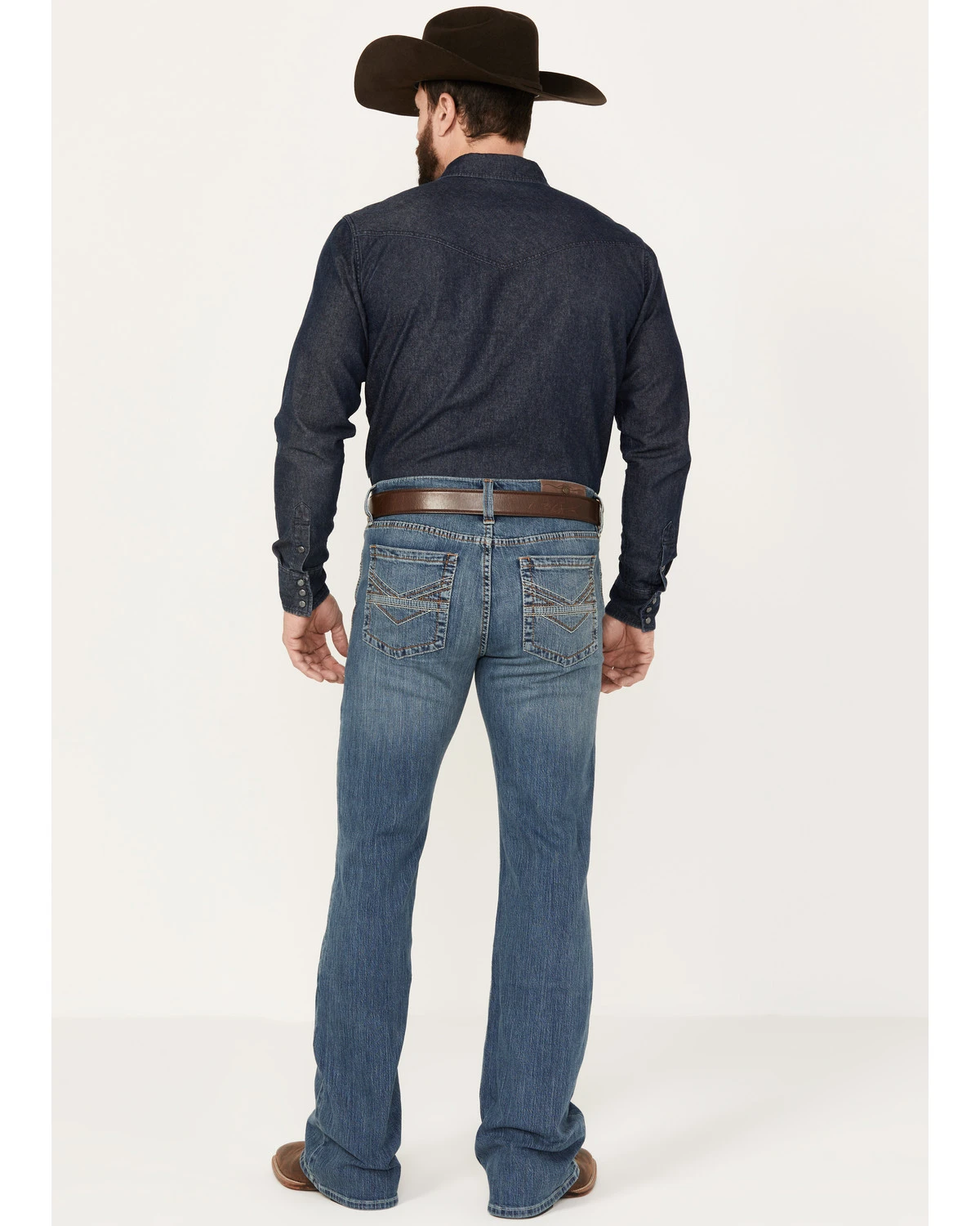 Cody James Men's Light A Shuck Medium Wash Relaxed Bootcut Stretch Denim Jeans 5 Cody James Men's Light A Shuck Medium Wash Relaxed Bootcut Stretch Denim Jeans - Image 3