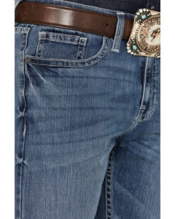 Cody James Men's Shootout Medium Wash Slim Straight Stretch Denim Jeans -Aratt Clothing Shop 2000381186 413 P2