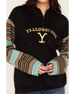 Changes Women's Serape Striped Yellowstone Hoodie -Aratt Clothing Shop 2000382609 442 P3