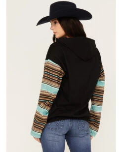 Changes Women's Serape Striped Yellowstone Hoodie -Aratt Clothing Shop 2000382609 442 P4