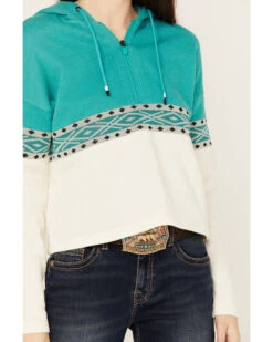 RANK 45 Women's Half Zip Hooded Pullover -Aratt Clothing Shop 2000382876 442 P3