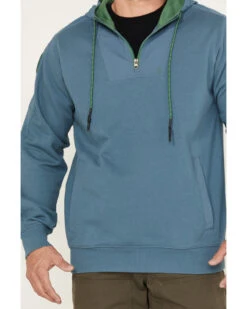 Brothers & Sons Men's French Terry Anorak 1/4 Zip Hooded Pullover -Aratt Clothing Shop 2000383844 442 P3