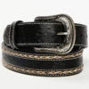 Cody James Men's Horsehair With Floral Tooled Inlay Belt -Aratt Clothing Shop 2000384018 001 P1