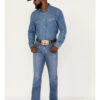 Wrangler Retro Men's Deerstalker Medium Wash Relaxed Bootcut Stretch Denim Jeans -Aratt Clothing Shop 2000384264 400 P1