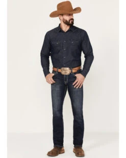 Rock & Roll Denim Men's Rifle Dark Vintage Wash Skinny Reflex Denim Jeans 8 Rock & Roll Denim Men's Rifle Dark Vintage Wash Skinny Reflex Denim Jeans -Aratt Clothing Shop 2000386199 416 P3