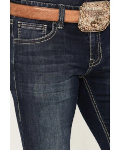 Rock & Roll Denim Men's Rifle Dark Vintage Wash Skinny Reflex Denim Jeans 9 Rock & Roll Denim Men's Rifle Dark Vintage Wash Skinny Reflex Denim Jeans -Aratt Clothing Shop 2000386199 416 P4