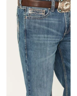 Rock & Roll Denim Men's Double Barrel Medium Wash Relaxed Straight Jeans -Aratt Clothing Shop 2000386202 414 P4