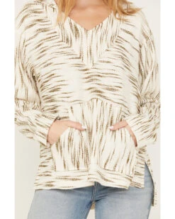 Cleo + Wolf Women's Space-Dye Baja Hoodie -Aratt Clothing Shop 2000386288 110 P3