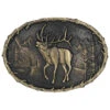 Montana Silversmiths Men's Brass Buglers Elk Heritage Attitude Belt Buckle -Aratt Clothing Shop 2000387095 040 P1