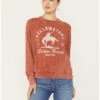 Changes Women's Bucking Horse Yellowstone Crew Neck Sweatshirt -Aratt Clothing Shop 2000393498 220 P1