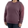 Carhartt Women's Relaxed Fit Midweight Crewneck Block Logo Sleeve Graphic Sweatshirt - Plus -Aratt Clothing Shop 2000394335 500 P1