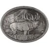 Montana Silversmiths Gunmetal Outdoor Series Wild Elk Carved Buckle -Aratt Clothing Shop 290839 03 P1