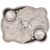 Montana Silversmiths Men's Antiqued Buffalo Nickel And Skull Buckle -Aratt Clothing Shop 290921 03 P1