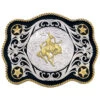 Montana Silversmiths Men's Sheridan Style Bronco Rider Western Belt Buckle -Aratt Clothing Shop 290D44 94 P1