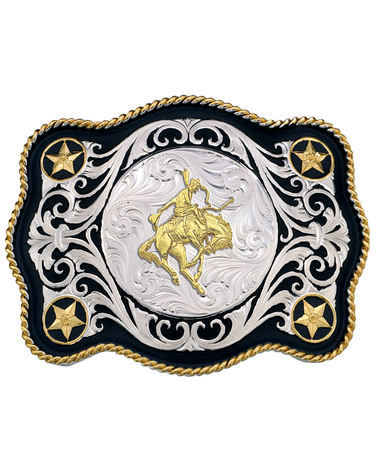 Montana Silversmiths Men's Sheridan Style Bronco Rider Western Belt Buckle 3 Montana Silversmiths Men's Sheridan Style Bronco Rider Western Belt Buckle